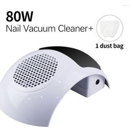 Nail Art Equipment 80W Powerful Vacuum Cleaner For Manicure Machine Gel Polish Salon Tool Prud22