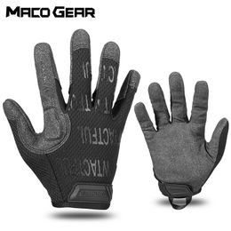 Camouflage Tactical Cycling Glove Army Gloves Sports Ski Bike Shooting Hunting Riding Full Finger Mitten Men 220622