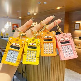 Keychains Tiger Calculator Key Keychain For Leather Bag Lanyard Year 2022 Pendant Jewellery Accessories Wholesale