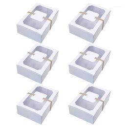 Gift Wrap 1 Set Of Cake Wrapping Boxes Cupcake Packing With Transparent Window