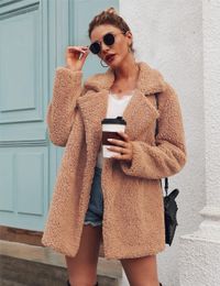 Faux Fur Coat Women Fleece Vest Winter Jacket Warm And Fleece Women Jacket Plush Jacket Basic Commuter winter Fashion L220725