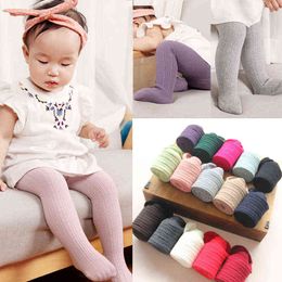 Toddler Child Baby Kids Girls Tights Cotton Stockings Warm Pantyhose Pant Hosiery Solid Cute 3M-6T Wholesale L220716