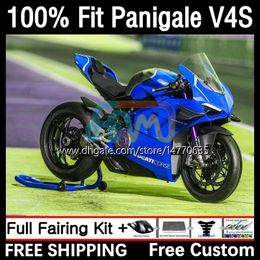 OEM Fairings For DUCATI Panigale V 4 V4 S R V4S V4R 18-21 Body Kit 1DH.73 Street Fighter V4-S V4-R V-4S 2018 2019 2020 2021 V-4R 18 19 20 21 Injection Mould Bodywork gloss blue