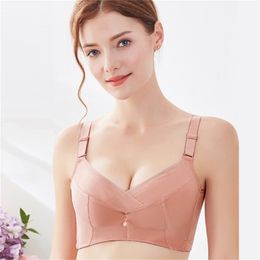 Quality Silk No Steel Ring Breast Holding Adjustable Soft Silky Breathable Underwear Bra cups sexy bra lingerie LJ200822