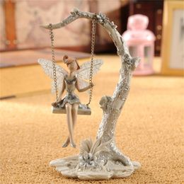 Fashion gift exquisite swing smallsweet resin Mediterranean fairy decoration craft home decor 201210