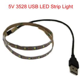 Strips LED Strip Light 5V 3528 1 Metre 5 Warm Cool White Pink Green Blue Red SMD Ribbon Ceiling Cabinet WaterproofLED StripsLED