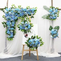 Decorative Flowers & Wreaths 5Pc/set Creative Artificial Flower Row Arrangement Centrepiece Ball Party Wedding Arch Backdrop Decor Cornor Wa B0623x07