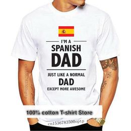 Men's T-Shirts 2022 Summer Tee Shirt IM A SPANISH DAD - Daddy FatherDay Spain Fun Gift Idea Mens T-Shirt Casual