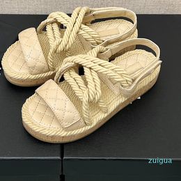 designer Summer Shoes Ladies Sandals Fashion Sandals Flat Open Toe Roman Sandals 35-40