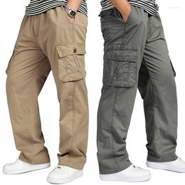 Men's Pants Spring Summer Men Cargo Casual Cotton Loose Baggy Urban Military Tactical With Pockets Trousers Joggers Big SizeMen's Naom22