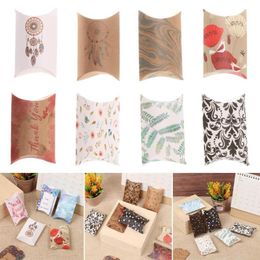 Gift Wrap Birthday Party Supplies Sell Wedding Decoration Kraft Paper Bag Mini Candy Box Present Pouch Pillow Shape BoxGift