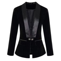 T061 Damenanzüge Blazer Tide Marke Hochwertige Retro-Modedesigner-Anzugjacke Slim Plus Size Damenbekleidung