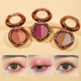 Newest 2 Colors Eye Shadow Platette Matte Polarized Glitter 5 Combinations Available Portable Beauty Eyeshadow Disc Fashion Eye Makeup Plate Cosmetic Set ZL0857