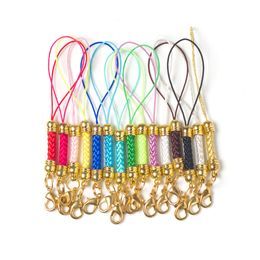 10pcs Lobster Clasp Lanyard Strap Cord mobile Phone Lariat Mobile Straps Charm Nylon Key Ring Chain Jewelry Craft DIY Jewelry