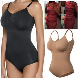 Women Bodysuit Shapewear Belly Slimming Sheath Seamless Body Shaper Belly Reduce Shapers Waist Trainer Push Up Corset Tops L220802