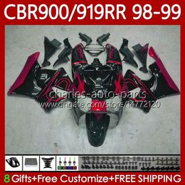 OEM Body For HONDA CBR900RR CBR919RR CBR 919RR 900RR 98 99 Bodywork 127No.180 CBR919 CBR900 RR CBR 900 919 RR CC 1998 1999 900CC 919CC 1998-1999 Fairing Kit