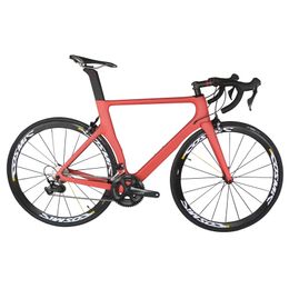 2021 seraph carbon bicycle Aero road complete bike TT-X2 with shimna0 R7000 groupset and Aluminium wheelset Colour number PT032C