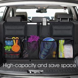 Car Organiser Multifunction Rear Seat Back Storage Bag Collapsible Hanging Pouch Sundries Stowing Tidying Pocket AccessoriesCarCar