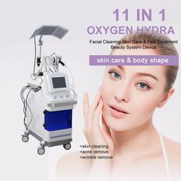 Salon use 11 in 1 Multi-Functional Beauty Equipment Hydra Dermabrasion Facial Oxygen Facial Aqua Peel Jet Skin Tighten Skincare Machines For Pigment Removal Machine