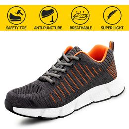 Safety Shoes Safety sneakers Fashion Breathable Steel toe cap Anti-smashing Anti-piercing Non-slip Hiking Boots