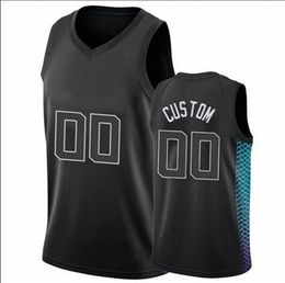 Printed Charlotte Custom DIY Design Basketball Jerseys Customization Team Uniforms Print Personalized any Name Number Mens Women Kids Youth Boys Black Jersey