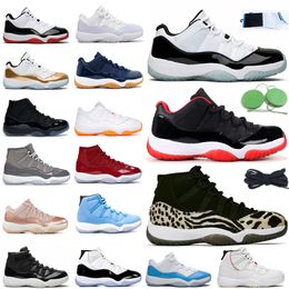 good outdoor basketball shoes UK - 11 white concord bred low 11s retro men women basketball shoes closing cap and gown ceremony outdoor mens trainer good sneakers