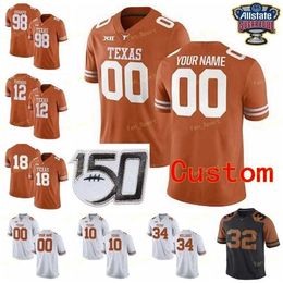 Nik1 Texas Longhorns Football Jersey NCAA College 12 Earl Thomas 98 Brian Orakpo 84 Marquise Goodwin 7 Michael Huff 27 Michael Gryphon 31 Aaron