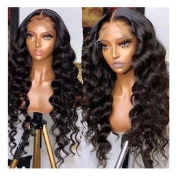 Brazilian Loose wavy Lace Front Human Hair Wigs For Women 13x4 HD Transparent invisible 4x4 Lace Closure deep Wave Wig 150%density Diva2