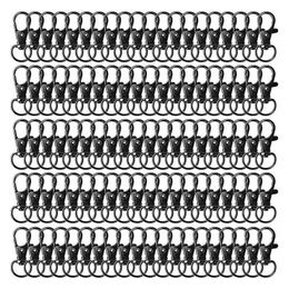 swivel lobster claw Canada - Lobster Claw Clasp 100 Pcs Black Swivel Keychain Push Gate Snap Hook Trigger Durable Alloy Jewelry Diy Craft For Jeans Drop Delivery 2021 Ke