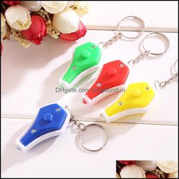 Party Favour Event Supplies Festive Home Garden Uv Light Money Detector Keychain Mini Led Traviolet Dhf1D