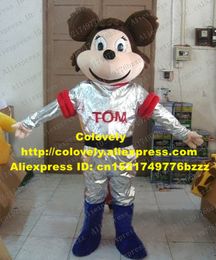 Mascot doll costume Vivid Brown Tom Mouse Boy Mascot Costume Mascotte Mouselet Rat Mice Muroidea Adult With Round Ears Happy Face No.2757 Fr