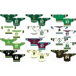 Thr Customised 1986 87-1993 94 OHL Mens Womens Kids White Black Green 2012 13-Pres Stiched London Knights s Ontario Hockey League Jerseys