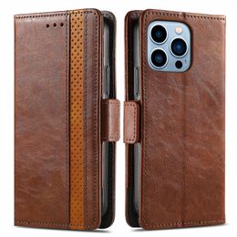 Premium Quality Leather Wallet Cell phone Cases for iphone 13 12 11 PRO MAX XR XS 6 7 8 Plus card slot 360 protection cellphone case