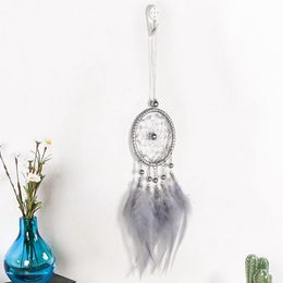 Interior Decorations Car Mini Dream Catcher Accessory For Girls Feather Mirror Hanging Pendant In Auto Ethnic Home Decor Lucky OrnamentInter