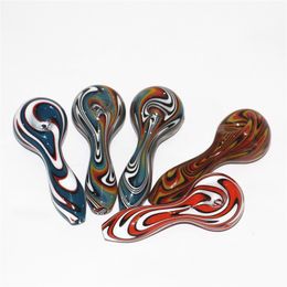 Mini Glass Pipes Handmade Pyrex Smoking Pipe High Quality Funny Bong Spoon Dry Herb Hand Pipe