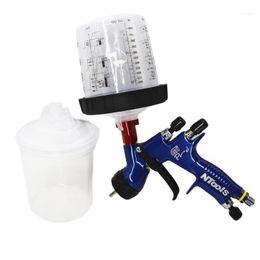 Professional Spray Guns 1.3/1.8mm Gun With 600CC PPS Tank Air Paint Mixing Cup And Adapter Airbrush Car Sprayer