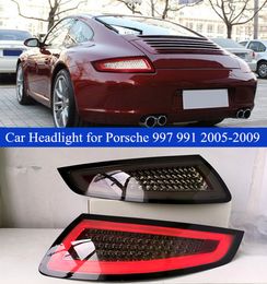 Car Rear Running Brake Fog Light for Porsche 997 991 Dynamic Turn Signal Taillight 2005-2009 Tail Lamp Auto Accessories