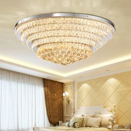 LED Modern Crystal Ceiling Lights Fixture American Classic Luxurious Ceiling Lamps European Art Deco Hanging Light Bedroom Dining Living Room Home Indoor Lighting