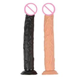 Nxy Dildos Long Anal Realistic Jelly Big Dick Suction Cup Giant Artificial Penis Lesbian Sex Toy Huge for Women 220420