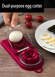 Multifunctional Egg-Cutter Stainless Steel Egg Slicer Sectioner Cutter Mould Flower-Shape Luncheon Meat Cutter Kitchen Gadgets