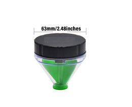 63 MM 2 Layer Tobacco Grinders Smoke Accessroy Aluminium Metal Herb Grinder Novel Shape Teeth Philtre Net Dry 5 Colours