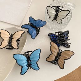 Cute Butterfly Hair Claws for Women Girls Makeup Hair Accessories Sweet Simple Clamps Chic Hair Clip