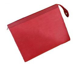 High Quality Business POUCH Wash Bag Wholesale purse Designers Luxury Clutch Bags Handbags Purses Men Women Leather Handbag Card Holder Cell Phone Pocket