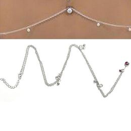 14G Belly Button Ring Body Waist Chain 316L Surgical Steel Dangle Navel Barbell Jewellery for Women Teen Girls