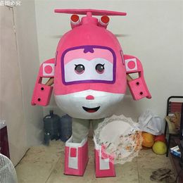 Mascot doll costume Super Wings Mascot Costume Cartoon Plane Airplane Dizzy Mira Jerome Mascot Costume Festival Fancy Dress Adult Outfit Ad