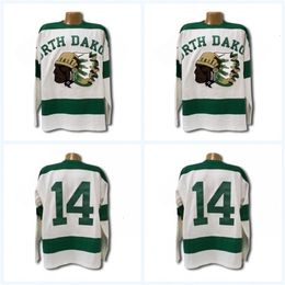 VipCeoMit 1954 North Dakota Sioux Jersey Men's 100% Stitched Fighting Sioux DAKOTA Hockey Jerseys Any Name and Any Number Mix Order