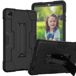 Military Heavy Duty Rugged Armour Case For Samsung Galaxy Tab A7 Lite 8.7 Inch T220/T225 Impact Shockproof Silicone Plastic Kickstand Tablet Cover