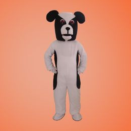 White Dog Mascot Costume Suits Adult Size Halloween Party Game Dress Outfits