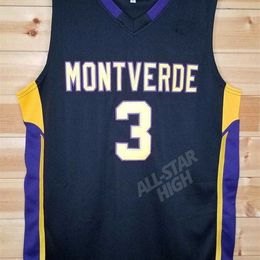 Sjzl98 #3 D'Angelo Russell Retro Montverde High School Throwback Basketball Jersey Stitched any Number and name