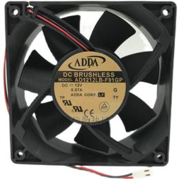 ADDA AD1212LB-F91GP 12V 0.87A 12038 12CM Two-line large-volume cooling fan